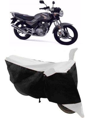 ABORDABLE Waterproof Two Wheeler Cover for Yamaha(YBR 125, White, Black)