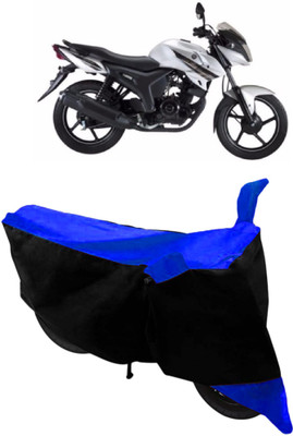 ABORDABLE Waterproof Two Wheeler Cover for Yamaha(SZ-S, Blue, Black)