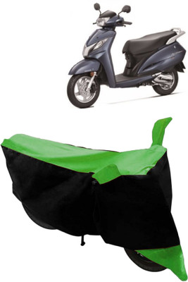 HEMSKAR Two Wheeler Cover for Honda(Activa 125, Green, Black)