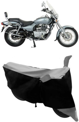 GANPRA Two Wheeler Cover for Bajaj(Avenger 220 DTS-i, Black, Grey)