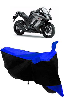 THE REAL ARV Waterproof Two Wheeler Cover for Kawasaki(Ninja 1000, Blue, Black)