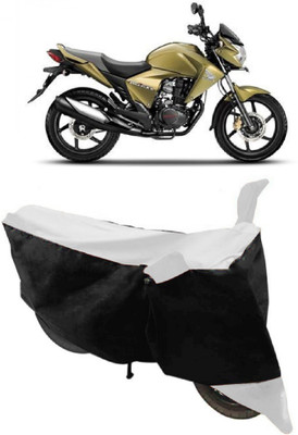 ABORDABLE Waterproof Two Wheeler Cover for Honda(Dazzler, White, Black)