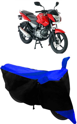 THE REAL ARV Waterproof Two Wheeler Cover for Bajaj(Pulsar 135 LS DTS-i, Blue, Black)