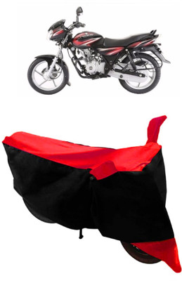 THE REAL ARV Waterproof Two Wheeler Cover for Bajaj(Discover 125 DTS-i, Red, Black)