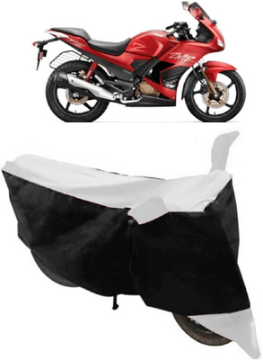 ABORDABLE Waterproof Two Wheeler Cover for Hero(Karizma ZMR, White, Black)