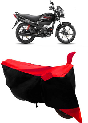 THE REAL ARV Waterproof Two Wheeler Cover for Hero(Passion Pro, Red, Black)