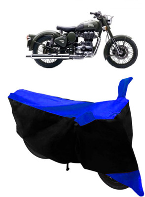 THE RAL ARV Waterproof Two Wheeler Cover for Royal Enfield(Beat, Blue, Black)