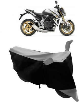 ABORDABLE Waterproof Two Wheeler Cover for Honda(CB 1000R, Grey, Black)