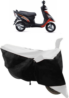 THE REAL ARV Waterproof Two Wheeler Cover for TVS(Streek, White, Black)