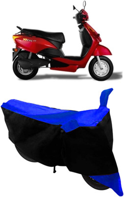 GANPRA Two Wheeler Cover for Indus(Yo, Black, Blue)
