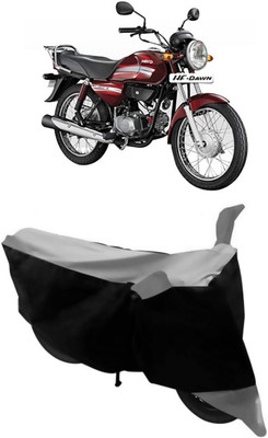 HEMSKAR Two Wheeler Cover for Hero(HF Dawn, Grey, Black)