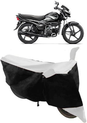 HEMSKAR Waterproof Two Wheeler Cover for Hero(Super Splendor, White, Black)