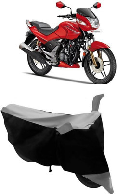 THE REAL ARV Waterproof Two Wheeler Cover for Hero(CBZ Extreme, Grey, Black)
