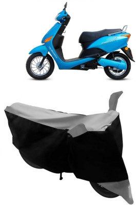 THE REAL ARV Waterproof Two Wheeler Cover for Hero(Electric Optima, Grey, Black)