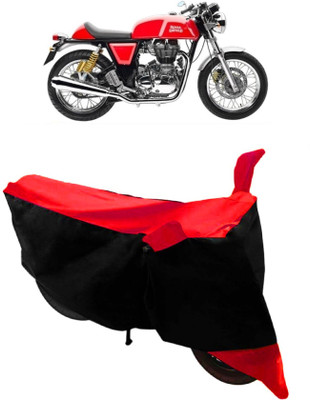 GANPRA Two Wheeler Cover for Royal Enfield(Continental GT, Black, Red)