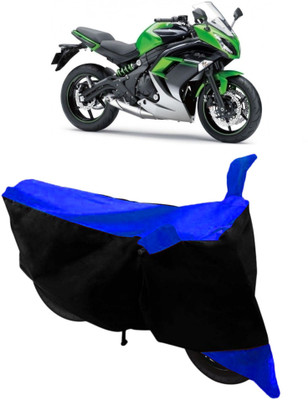THE REAL ARV Waterproof Two Wheeler Cover for Kawasaki(Z250, Blue, Black)