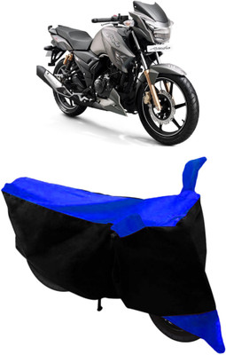 THE REAL ARV Two Wheeler Cover for TVS(Apache RTR 180, Blue, Black)