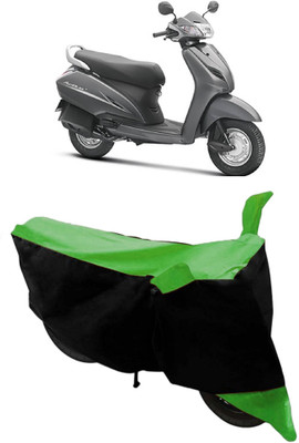 HEMSKAR Waterproof Two Wheeler Cover for Honda(Activa 3G, Green, Black)