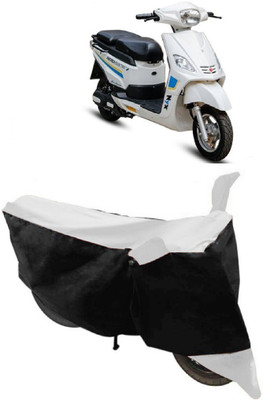 GANPRA Two Wheeler Cover for Hero(Electric, Black, White)