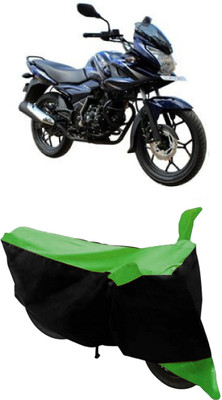 HEMSKAR Waterproof Two Wheeler Cover for Bajaj(Discover, Green, Black)