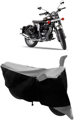 ABORDABLE Waterproof Two Wheeler Cover for Royal Enfield(Classic Chrome, Grey, Black)