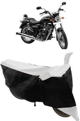 ABORDABLE Two Wheeler Cover for Royal Enfield(Thunderbird 500, White, Black)