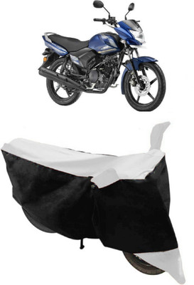 ABORDABLE Two Wheeler Cover for Yamaha(Saluto, White, Black)
