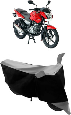 THE REAL ARV Two Wheeler Cover for Bajaj(Pulsar 150 DTS-i, Grey, Black)