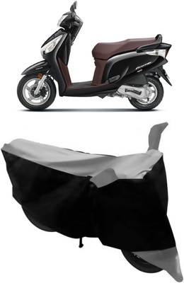 ABORDABLE Waterproof Two Wheeler Cover for Honda(Aviator, Grey, Black)