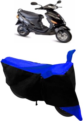 GANPRA Two Wheeler Cover for Lohia(Oma Star, Black, Blue)