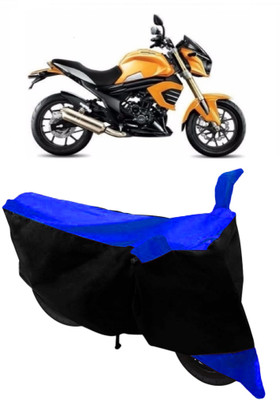 GANPRA Two Wheeler Cover for Mahindra(Mojo, Black, Blue)