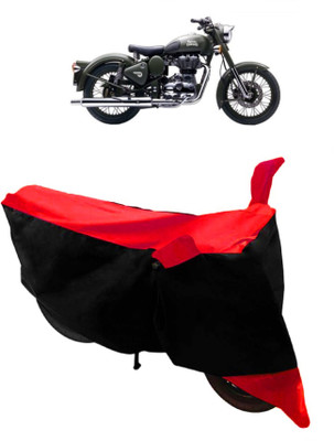 HEMSKAR Waterproof Two Wheeler Cover for Royal Enfield(Beat, Red, Black)