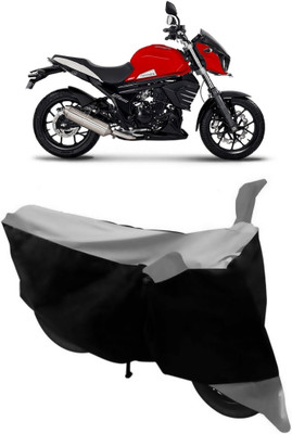 GANPRA Two Wheeler Cover for Mahindra(MOJO XT 300, Black, Grey)