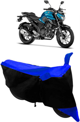 THE REAL ARV Two Wheeler Cover for Yamaha(FZ, Blue, Black)