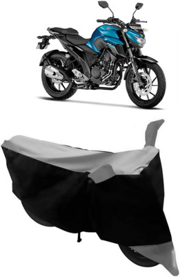 THE REAL ARV Two Wheeler Cover for Yamaha(FZ, Grey, Black)