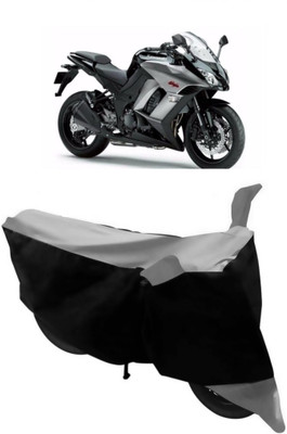 HEMSKAR Waterproof Two Wheeler Cover for Kawasaki(Ninja 1000, Grey, Black)