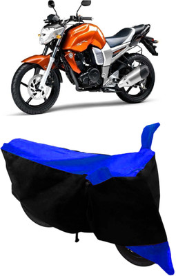 HEMSKAR Waterproof Two Wheeler Cover for Yamaha(FZ16, Blue, Black)