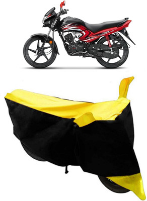 AutoGalaxy Waterproof Two Wheeler Cover for Honda(Dream Yuga, Yellow, Black)