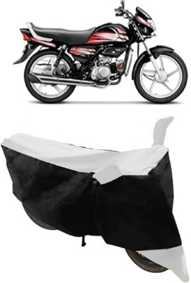 GANPRA Two Wheeler Cover for Hero(HF, Black, White)