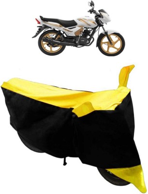 ABORDABLE Waterproof Two Wheeler Cover for TVS(Star City, Yellow, Black)