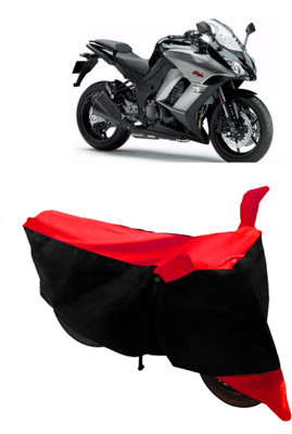 HEMSKAR Waterproof Two Wheeler Cover for Kawasaki(Ninja 1000, Red, Black)