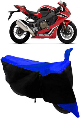 ABORDABLE Waterproof Two Wheeler Cover for Honda(CBR 1000RR, Blue, Black)