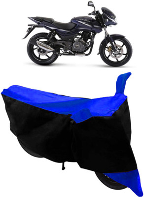 GANPRA Two Wheeler Cover for Bajaj(Pulsar 180 DTS-i, Black, Blue)