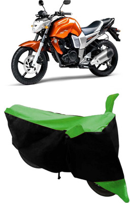 HEMSKAR Waterproof Two Wheeler Cover for Yamaha(FZ16, Green, Black)