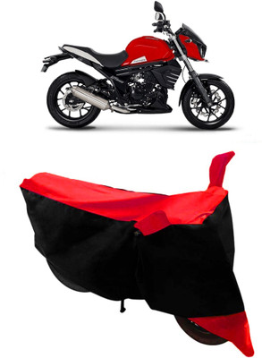 THE REAL ARV Two Wheeler Cover for Mahindra(MOJO XT 300, Red, Black)