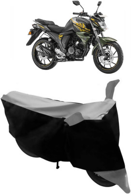 GANPRA Two Wheeler Cover for Yamaha(FZ-S, Black, Grey)