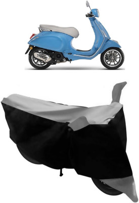 HEMSKAR Waterproof Two Wheeler Cover for Piaggio(Vespa, Grey, Black)