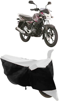 GANPRA Two Wheeler Cover for Bajaj(Discover 150 s, Black, White)