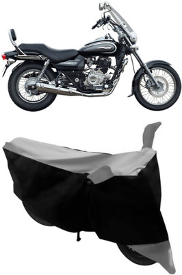 GANPRA Two Wheeler Cover for Bajaj(Avenger 220 Cruise, Black, Grey)