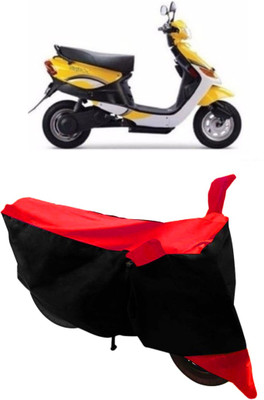 THE REAL ARV Waterproof Two Wheeler Cover for Indus(Yo Style, Red, Black)